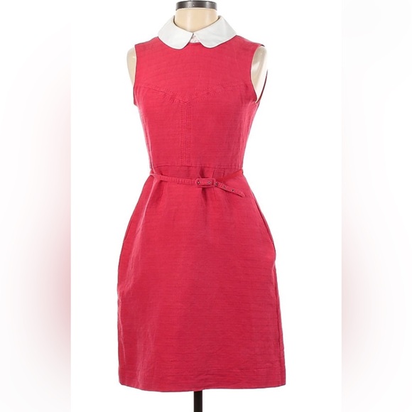 Tory Burch Vibrant Red Mini Dress - Picture 2 of 2